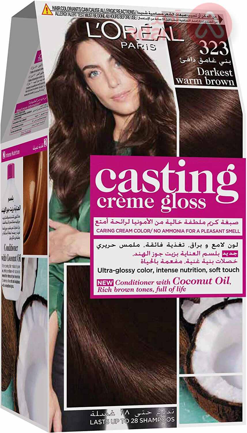 LOREAL CAST CR 323 DARK WARM BROWN 72ML