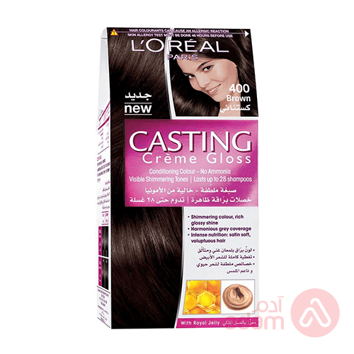 LOREAL CAST CR CAST400 BROWN 72ML