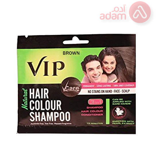 VIP COLOUR SHAMPOO BROWN 20ML SACH