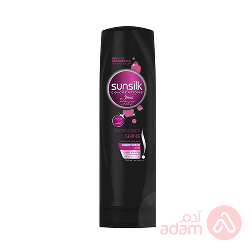 SUNSILK COND STUNNING BLACK SHINE 350ML