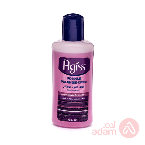 AGISS NAILPOLSH REMV GRAPE SEED125ML