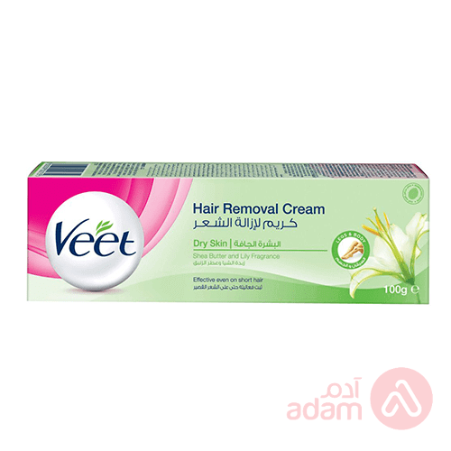 VEET HR REMOV CR SILK&FRESH DRY SKN100GM