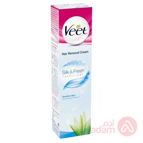 VEET HR REMOVAL CR SILK&FRESH SNSTV 100G