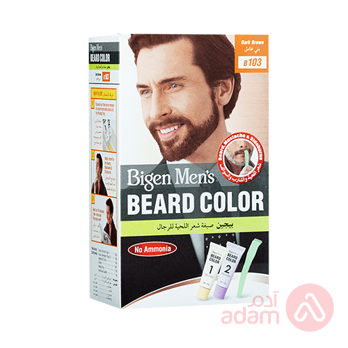 BIGEN MEN BEARD CLR  B103 DARK BROWN 40G