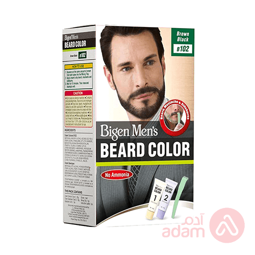 BIGEN MENS BEARD CLR B102 BRWN BLACK 40