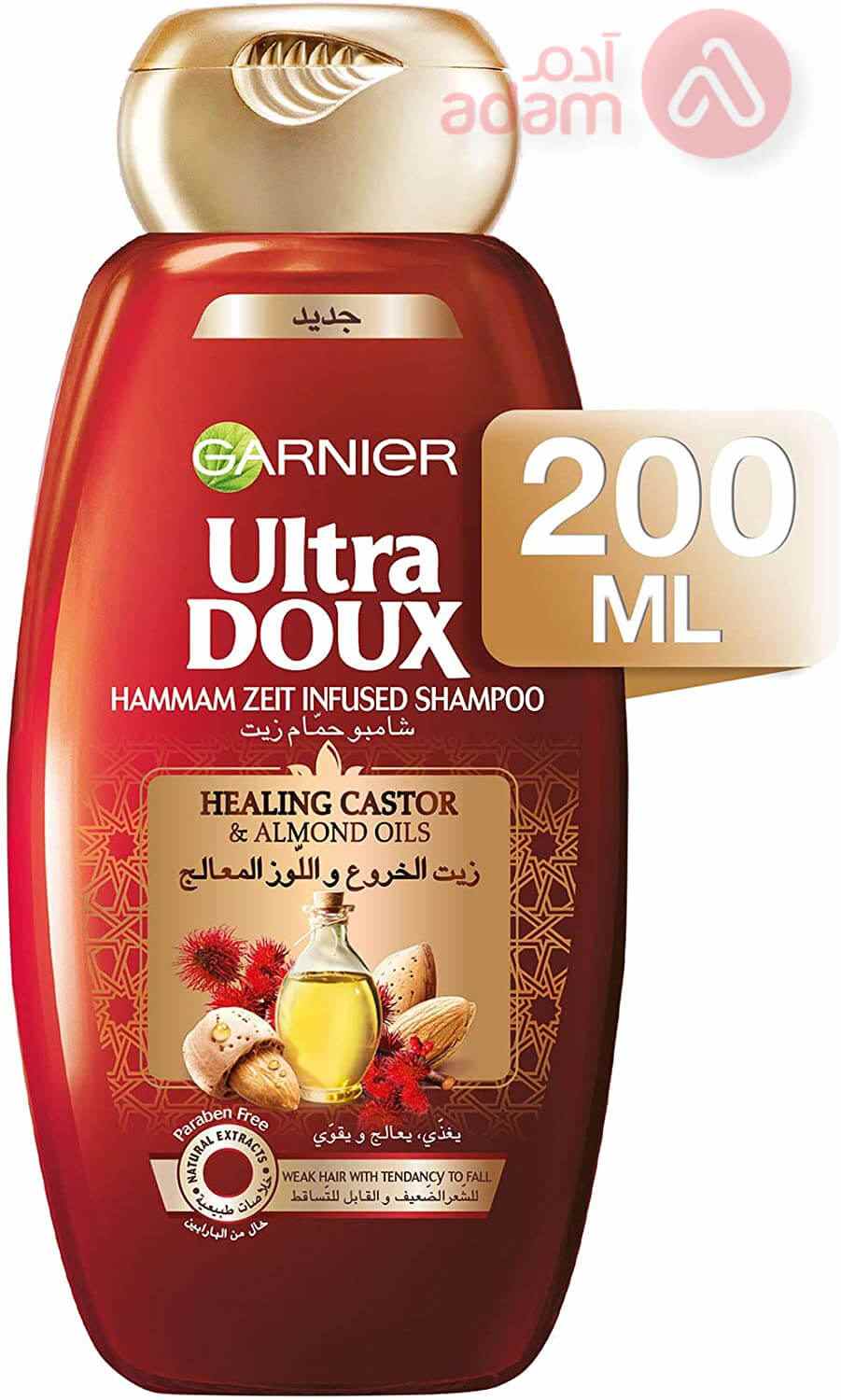 GARNIER U/DOUX SH CASTOR&ALMOND 200ML