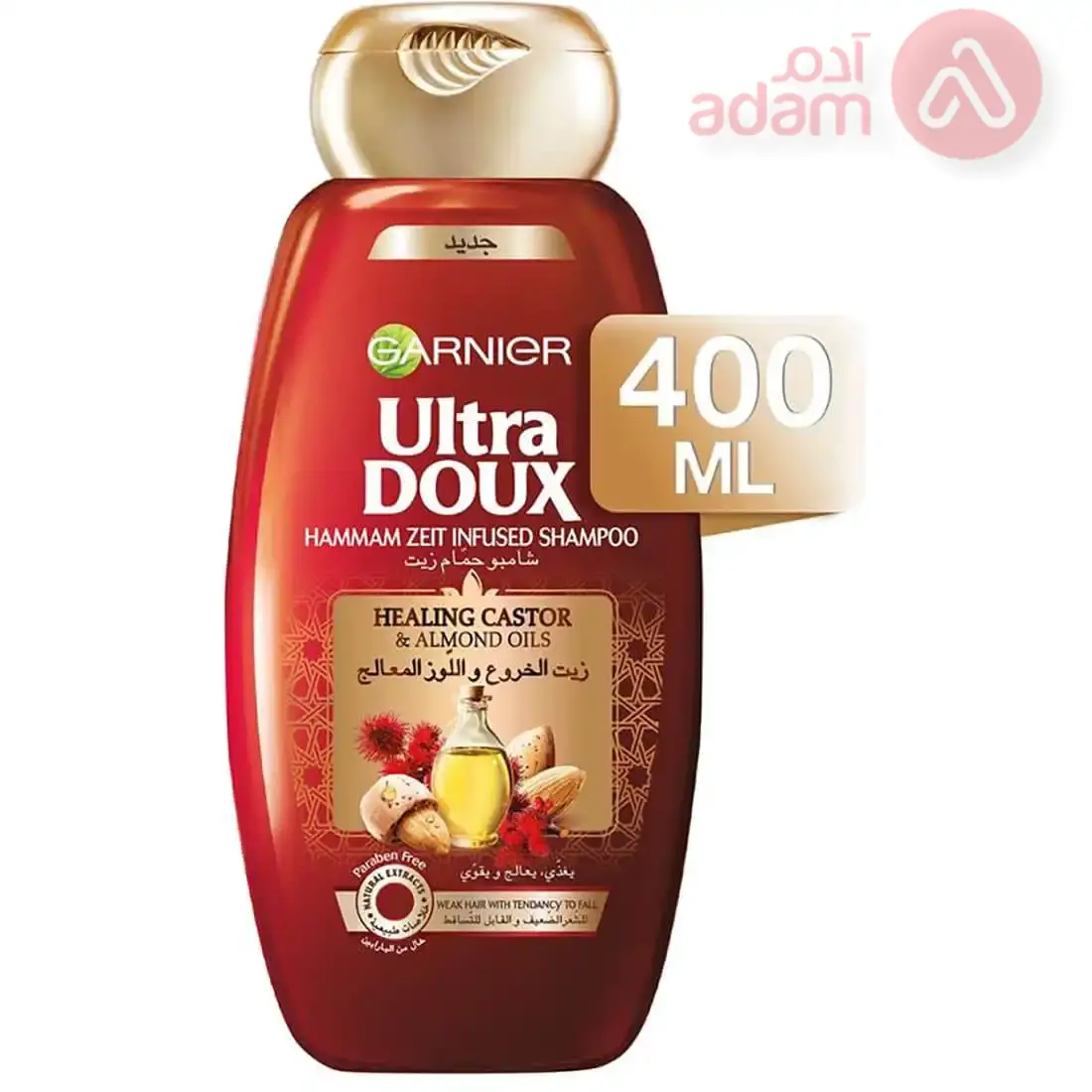 GARNIER U/DOUX SH CASTOR&ALMOND 400ML