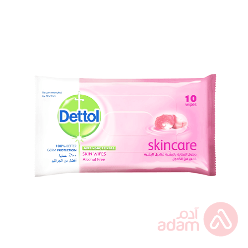 DETTOL ANTIBACTERIAL SKN/CARE WPS 10PC