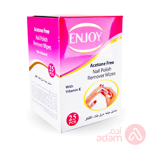 ENJOY ACETONE FREE NL/POLSH REMV WPS 25P