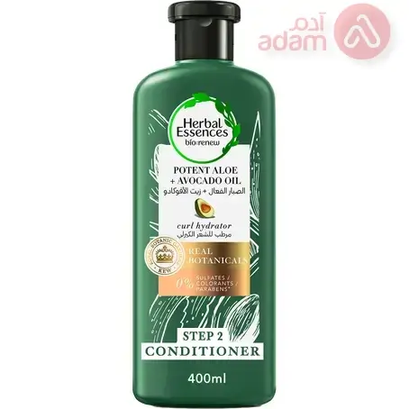 HERBAL ESNS COND PURE ALOE/AVOCADO 400ML